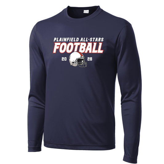 Plainfield All-Stars Football Long Sleeve Youth Tee