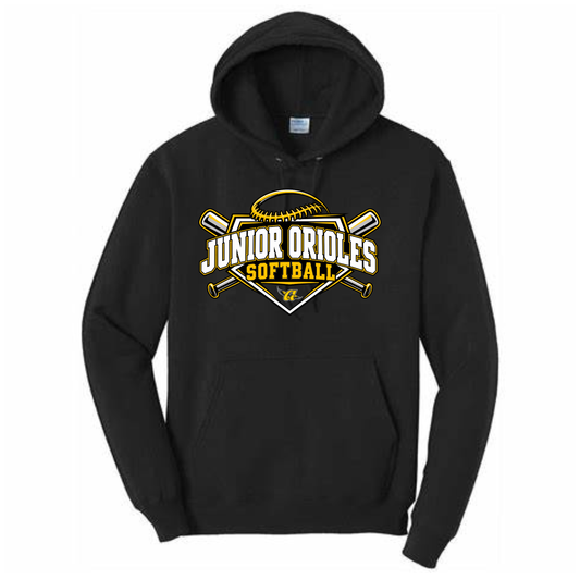JO Softball Diamond Hoodie (Black)