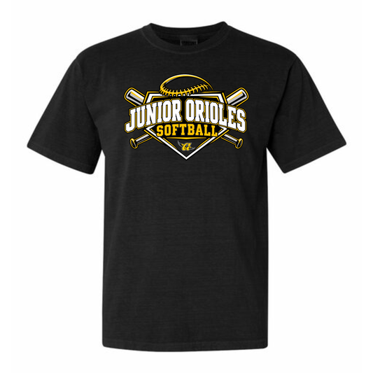 JO Softball Diamond Adult Tee (Black)