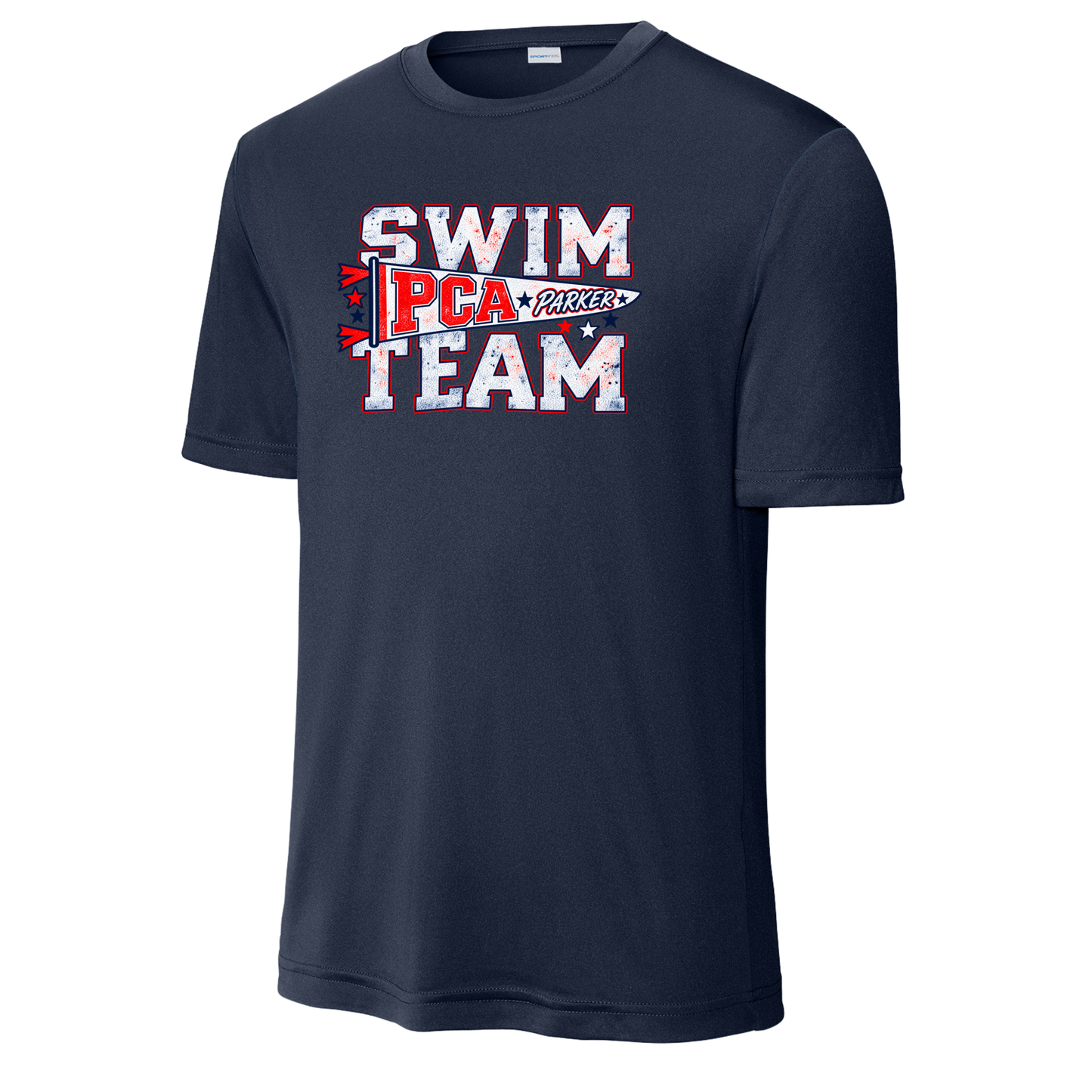 PCA Swim Banner Youth Navy Tee