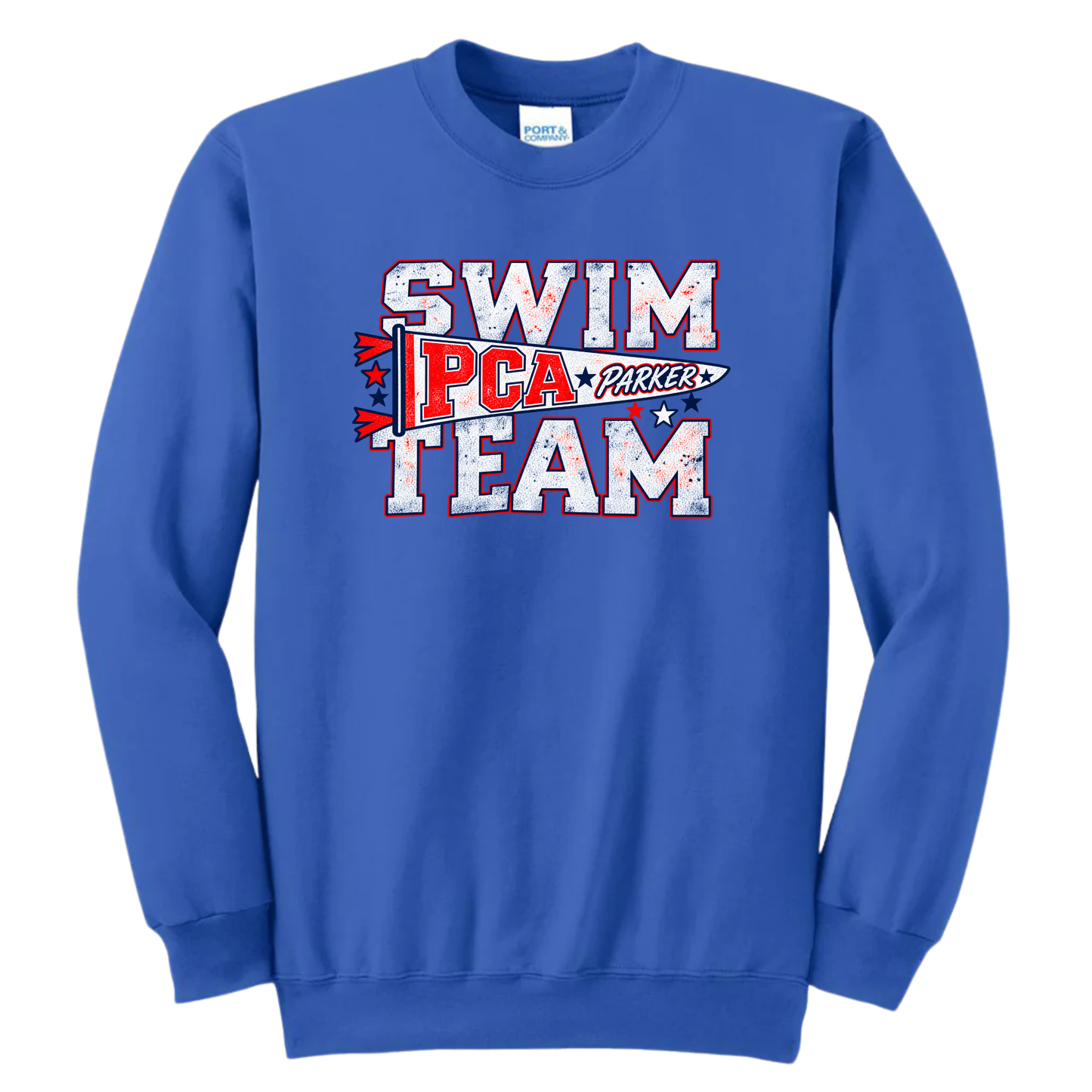 PCA Swim Banner Royal Crew
