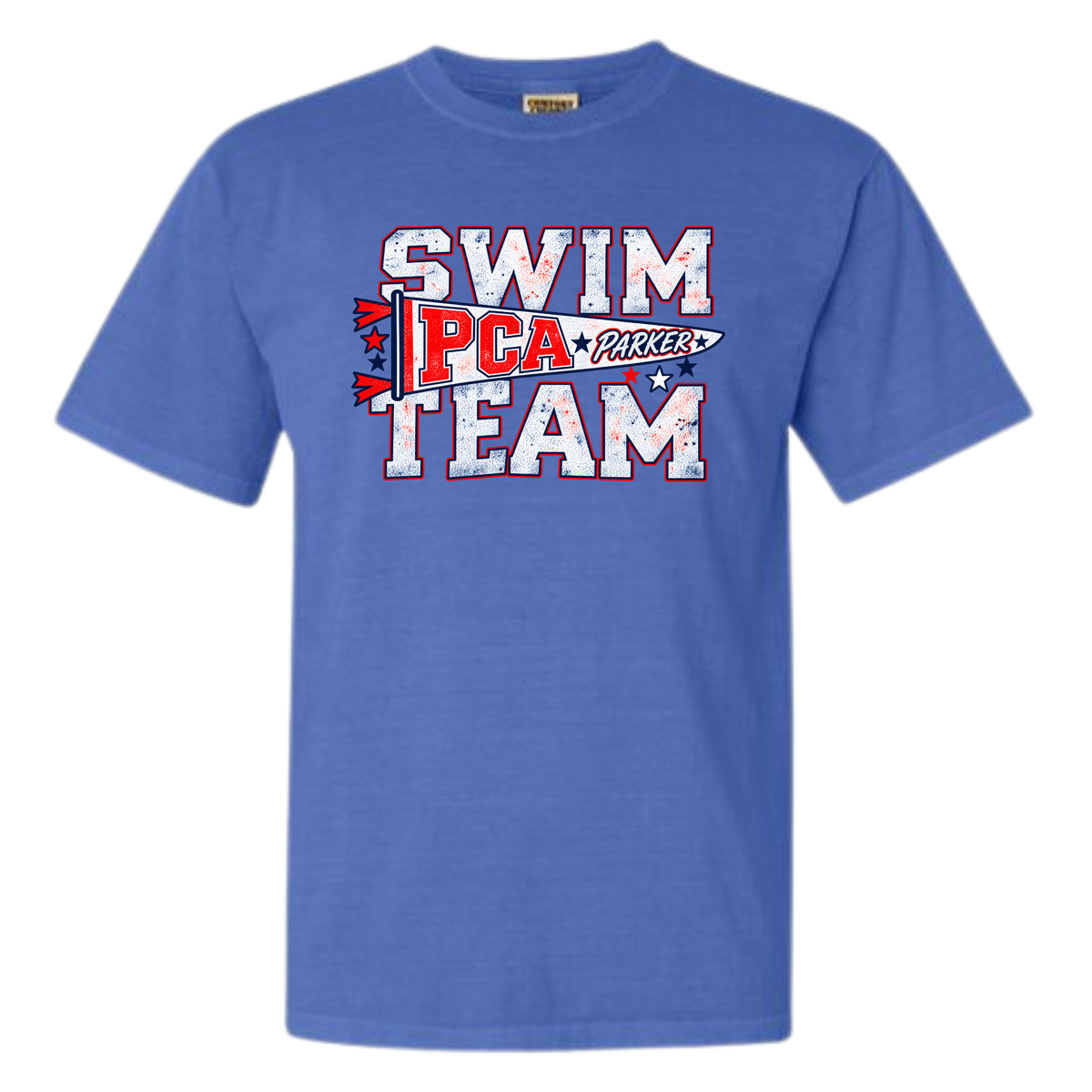 PCA Swim Banner Adult Royal Tee