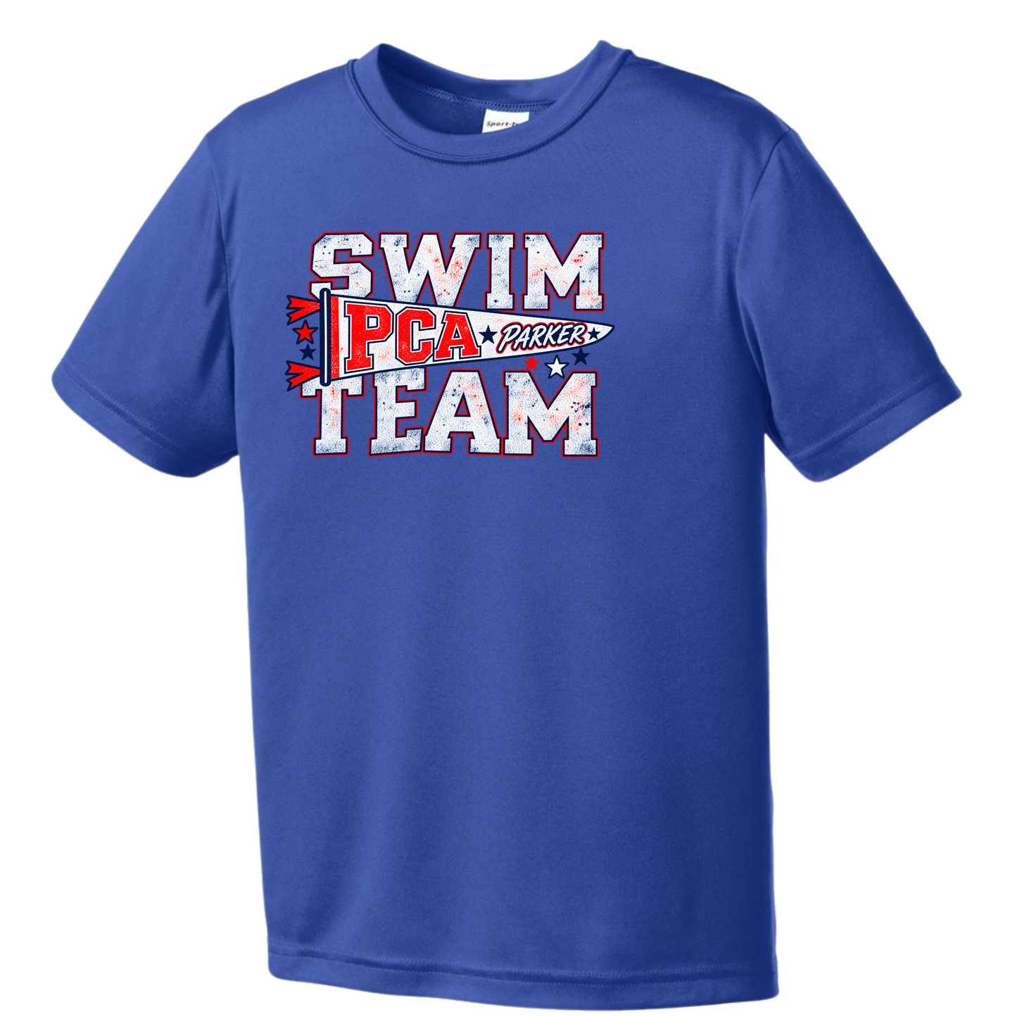 PCA Swim Banner Adult Royal Tee