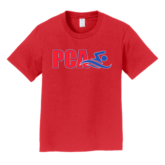 PCA Logo Youth Red Tee
