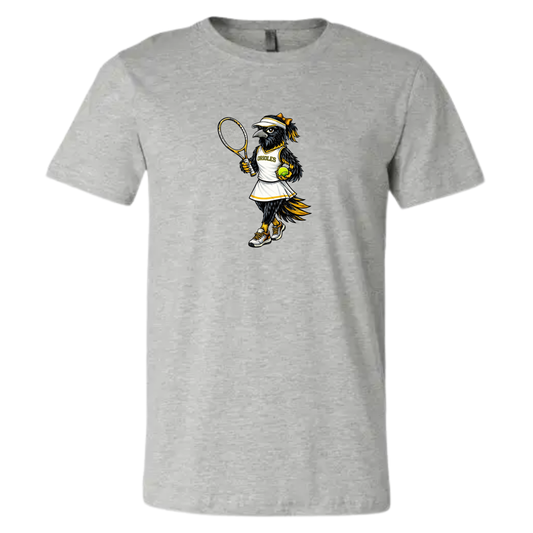 Oriole Girl Bird Tennis Adult Tee