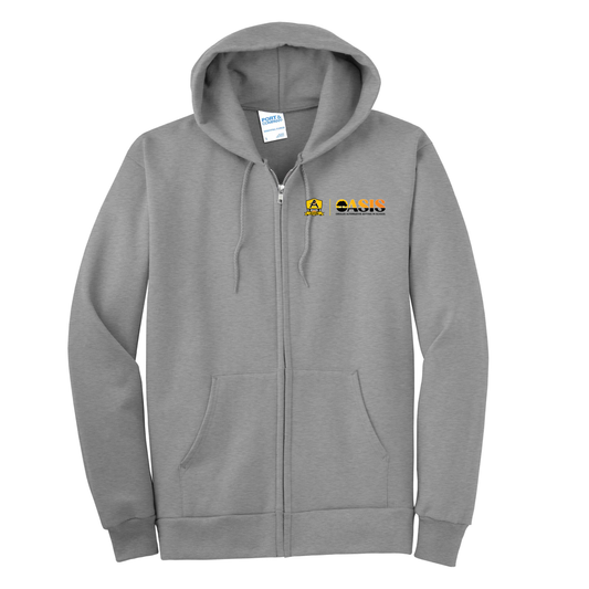 OASIS Horizontal Logo Zipup Hoodie