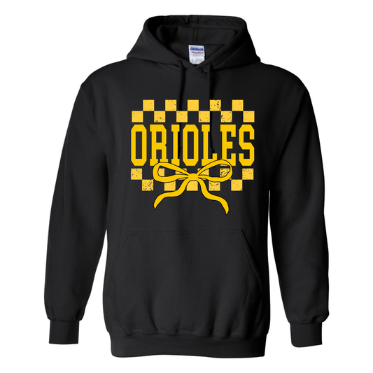 Checkers & Bows Orioles Hoodie