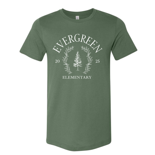 Evergreen Tree Elementary Adult Tee