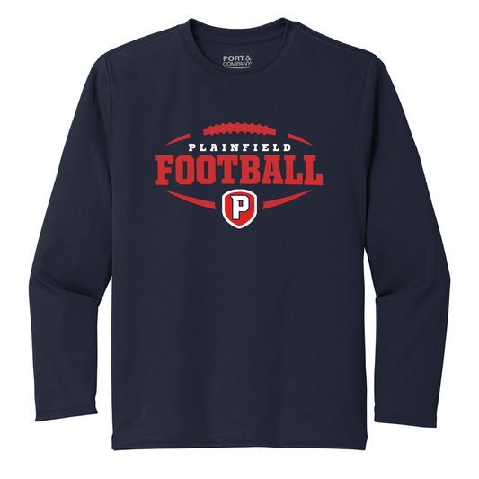 Quakers Football Gameday Long Sleeve Youth Tee