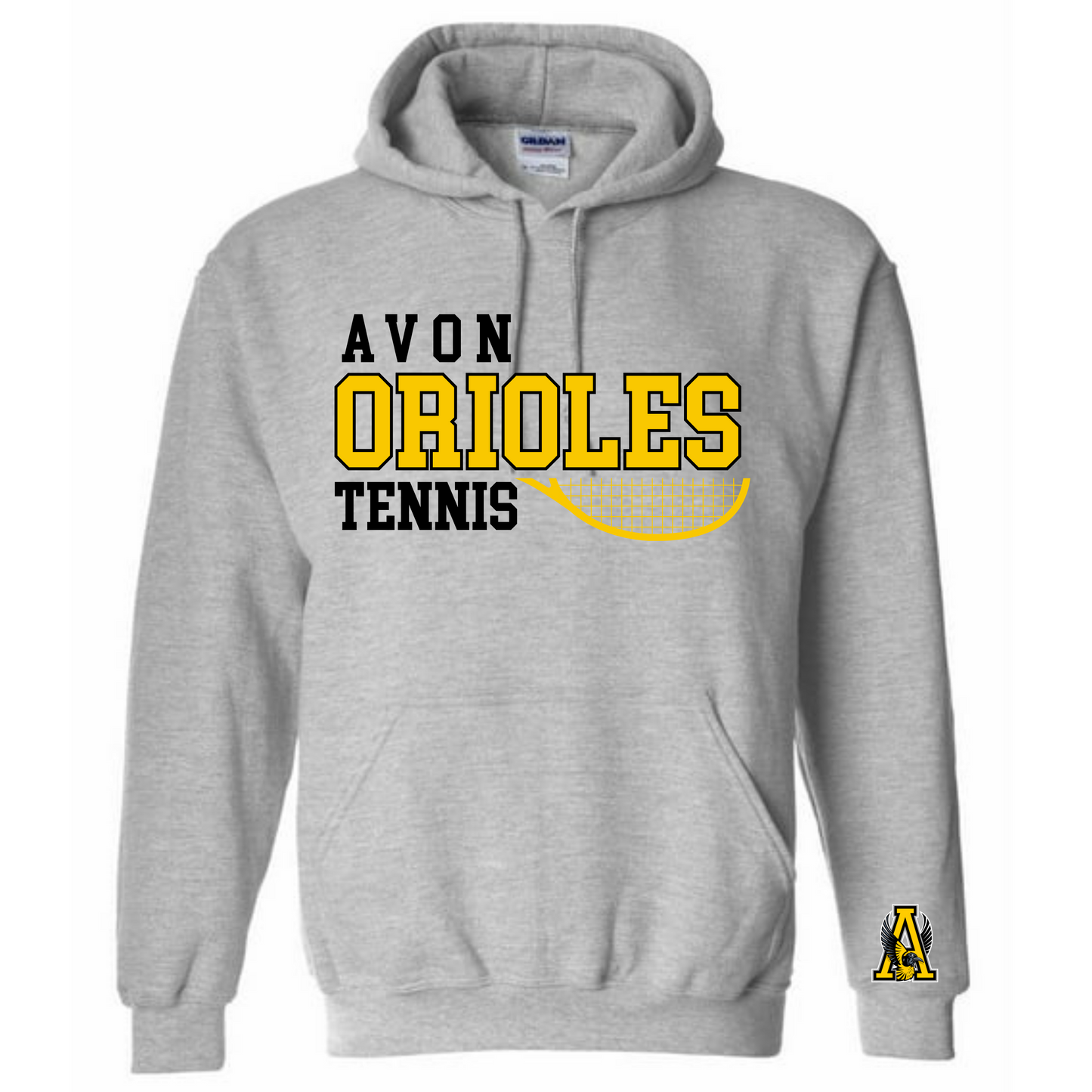 Gray Orioles Tennis Hoodie