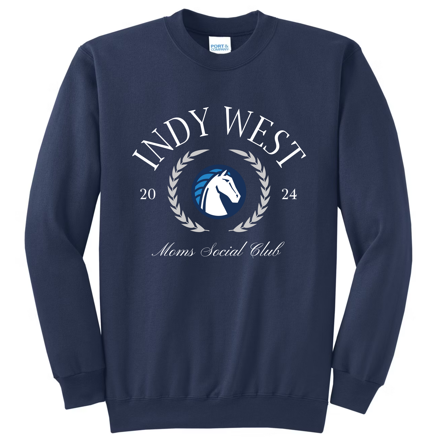 Indy West Moms Club Crew (Navy)