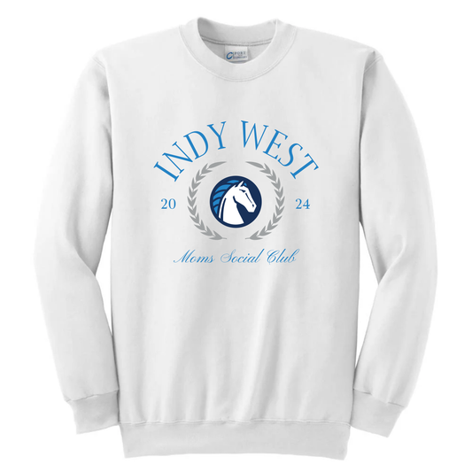 Indy West Moms Club Crew (White)