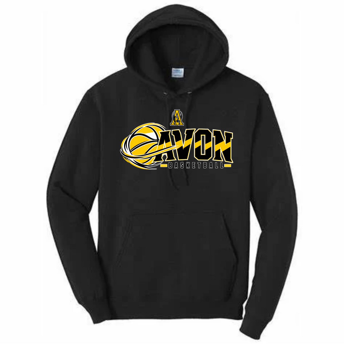 Avon Bball Swoosh Hoodie