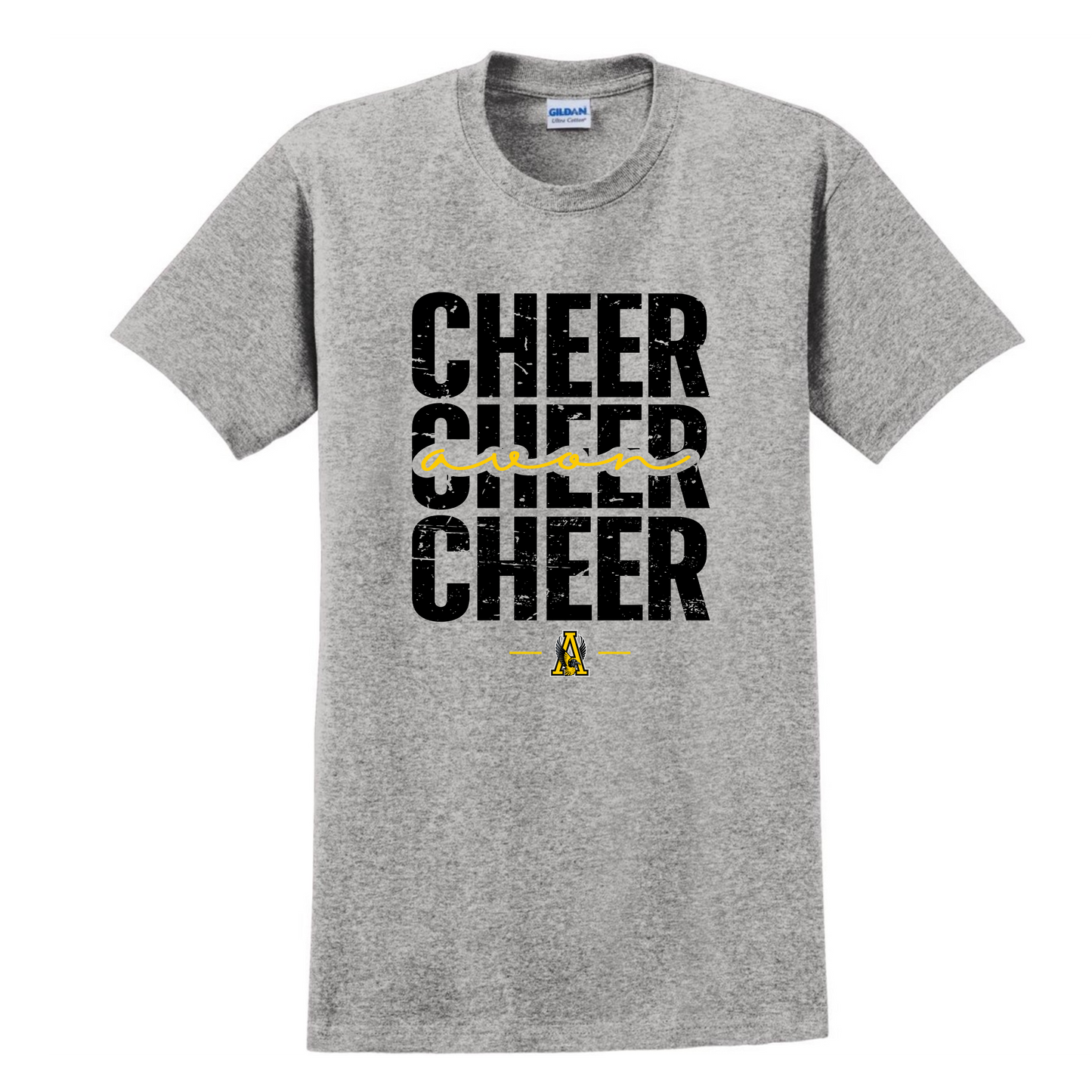 Cheer Cheer Cheer Adult Tee (gray)