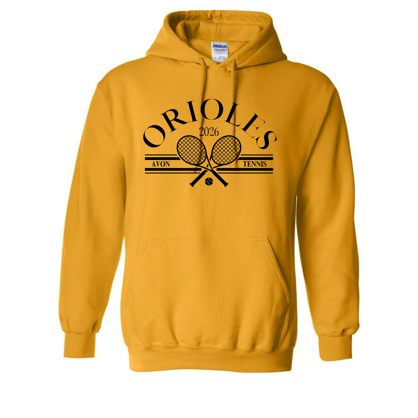 2026 Orioles Tennis Gold Hoodie
