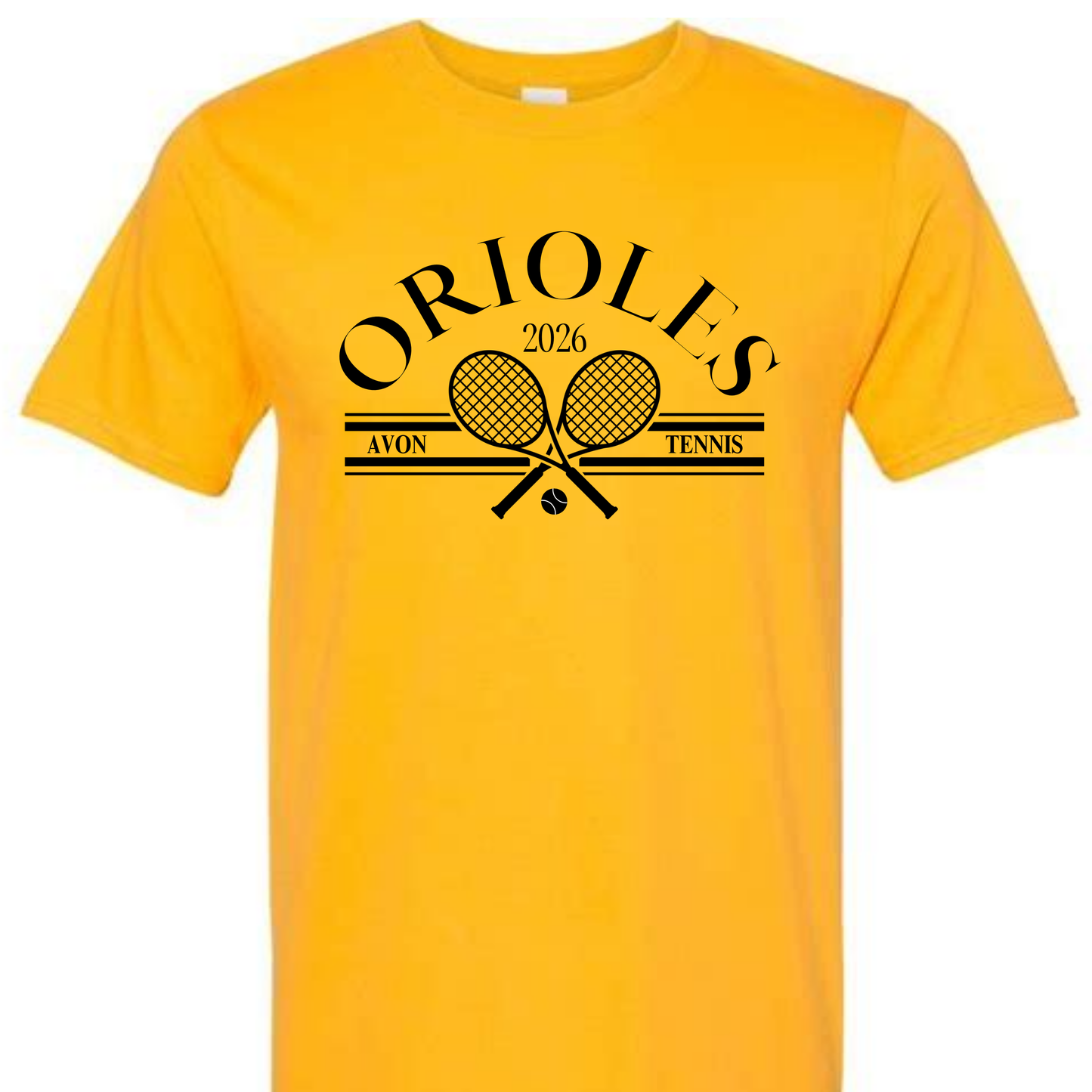 2026 Orioles Tennis Gold Tee
