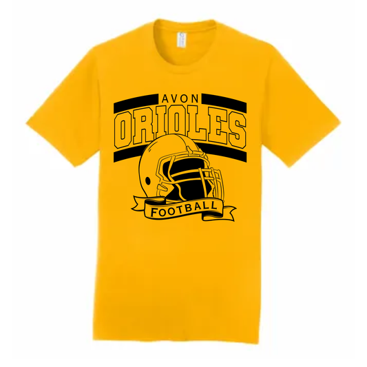 Vintage Orioles Football Tee (Gold)
