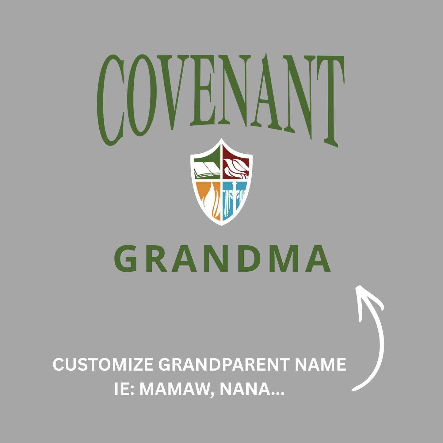Covenant Shield Grandparent -Custom Grandparent Name