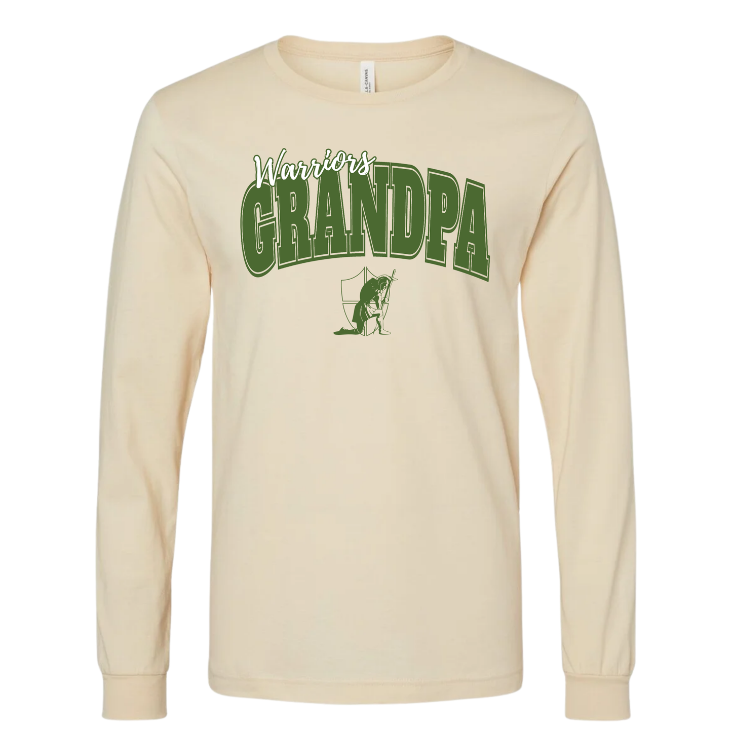 Warriors Varsity Grandpa Long Sleeve Tee