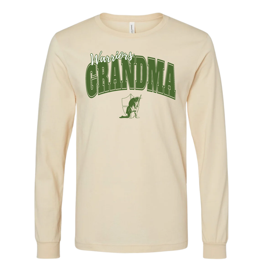 Warriors Varsity Grandma Long Sleeve Tee