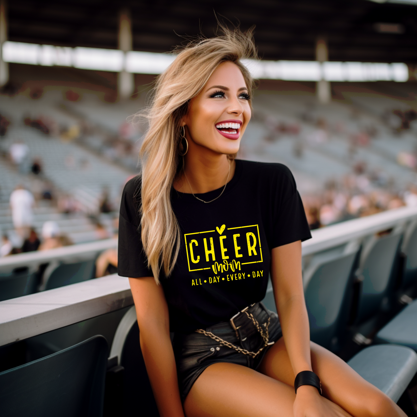 Cheer Mom Tee (black)