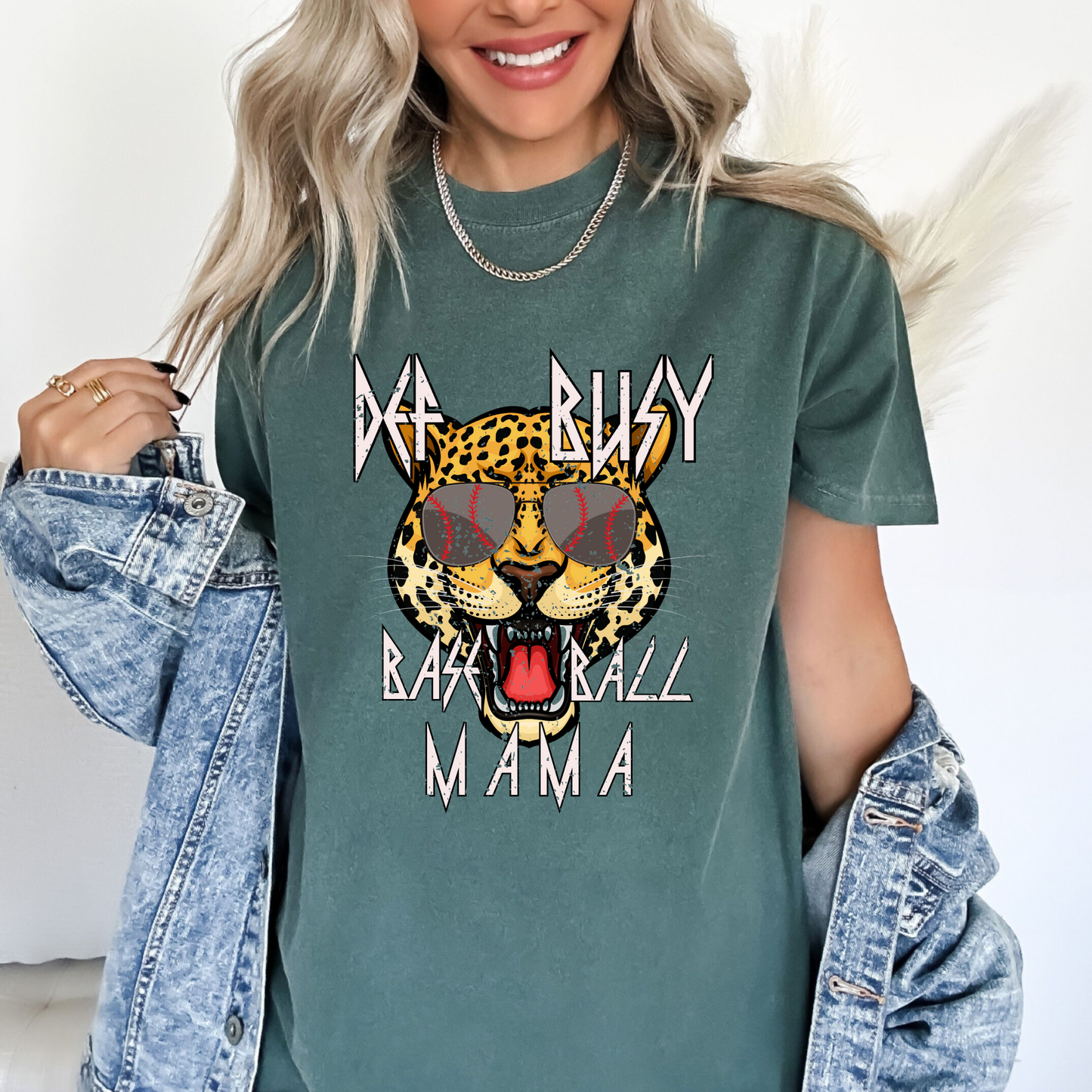 Def Busy Baseball Mama Tee