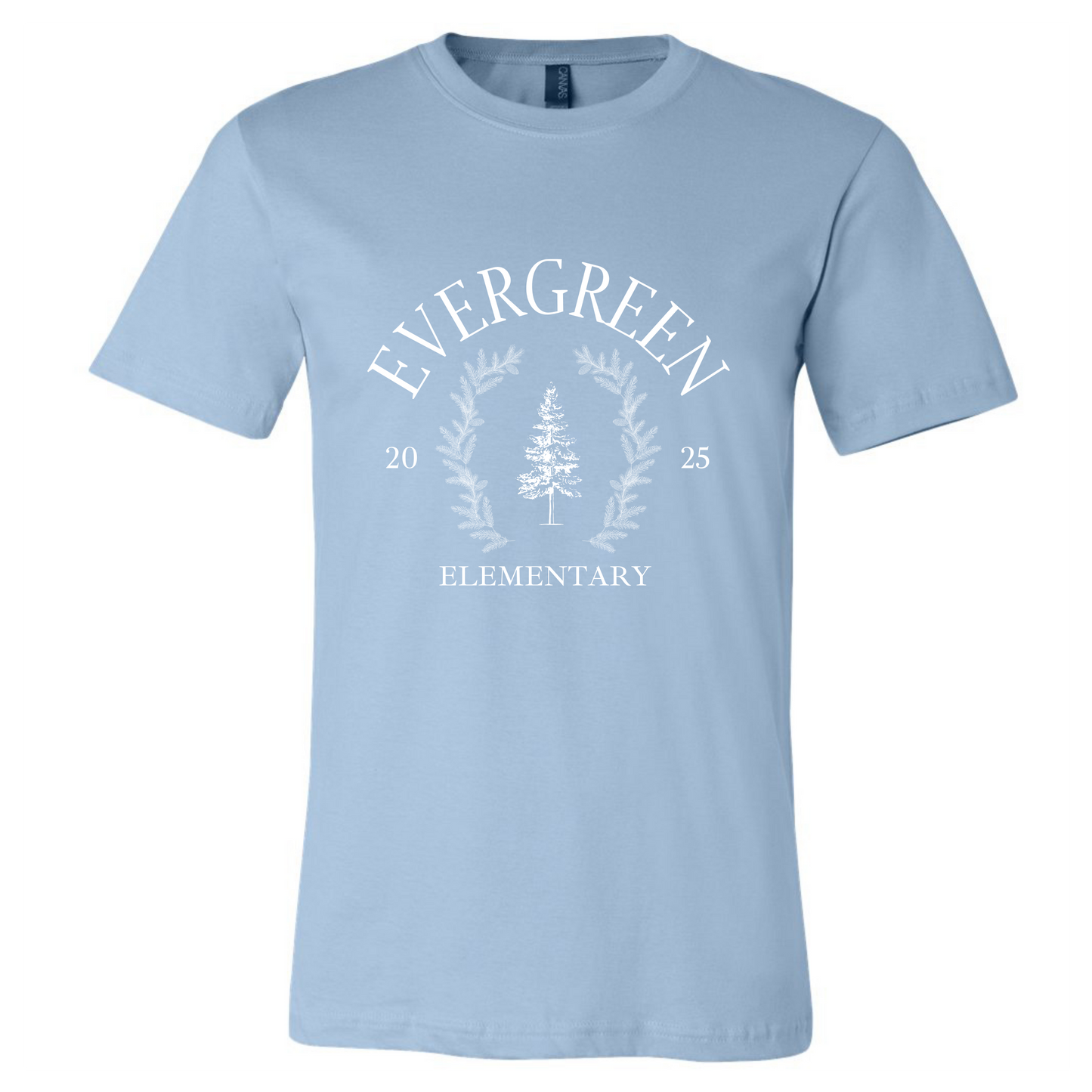 Evergreen Tree Elementary Adult Tee