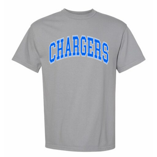 Chargers Varsity Adult Tee (Gray)