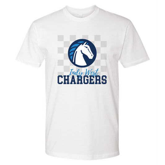 Checkered Chargers Adult Tee