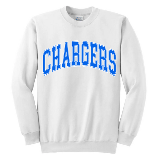 Chargers Varsity Sweatshirt (White)