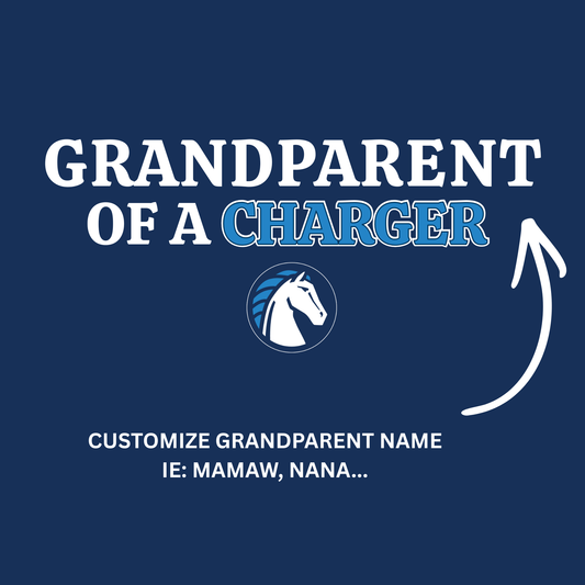 Grandparent of a Charger Design -Custom Grandparent Name