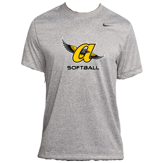 JO Softball Logo Adult Drifit Tee (Gray)