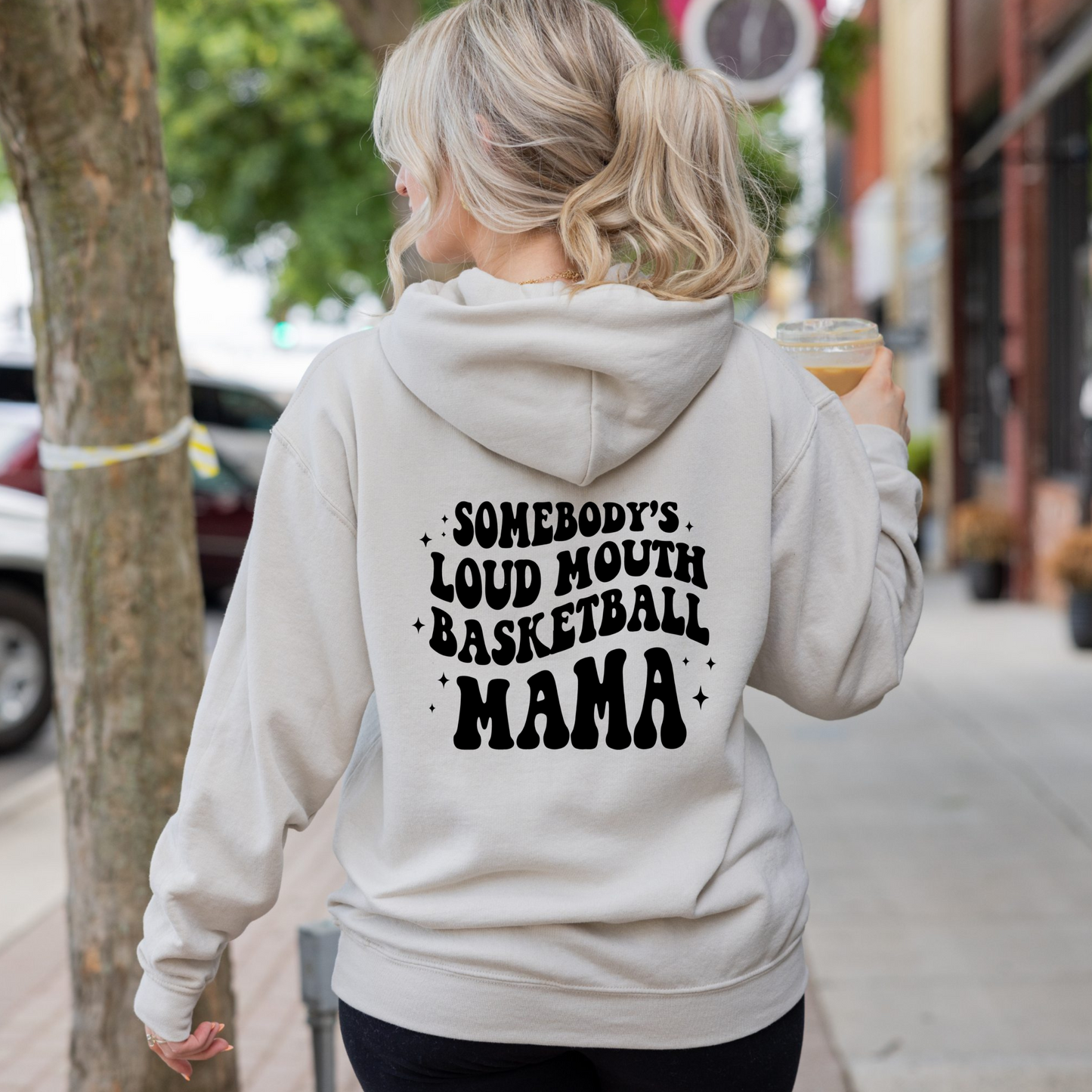 Loud Mouth Mama Basketball Hoodie