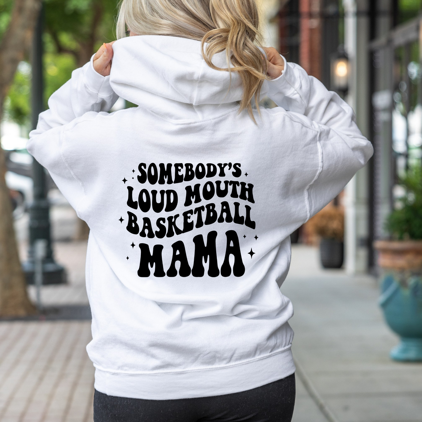 Loud Mouth Mama Basketball Hoodie