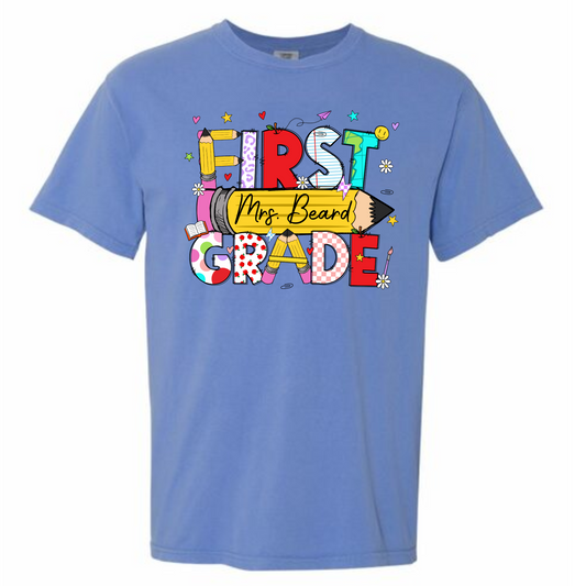 First Grade Tee Personalized