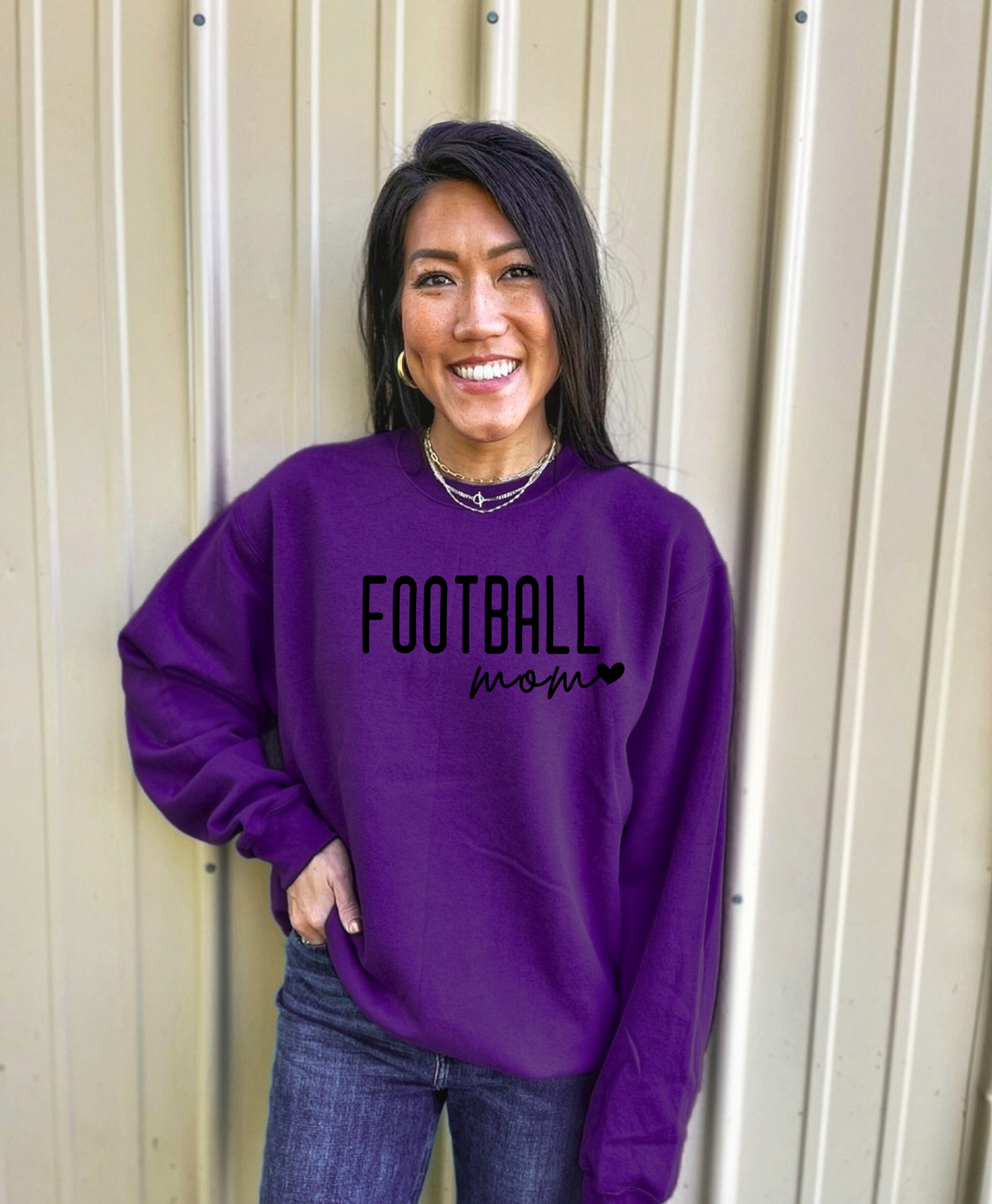 Football Mom Puff Crew