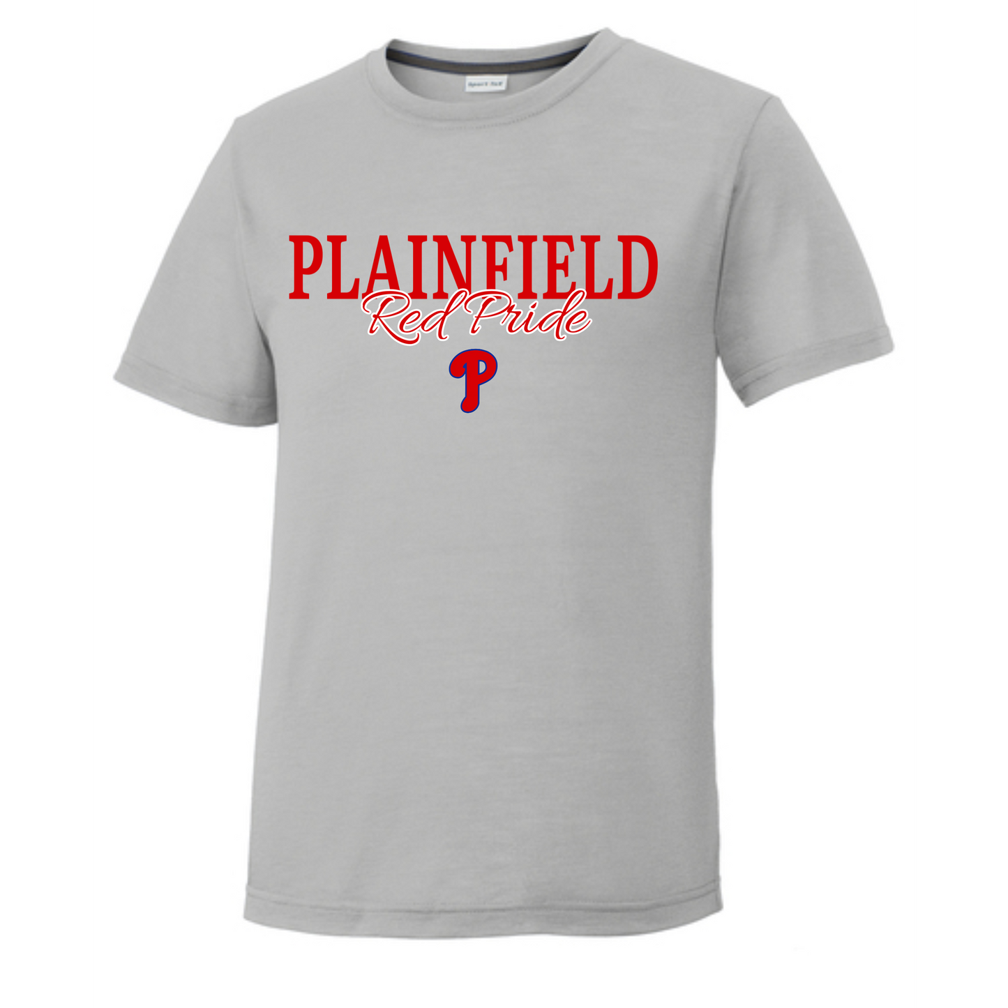 Plainfield Red Pride Baseball Youth Tee