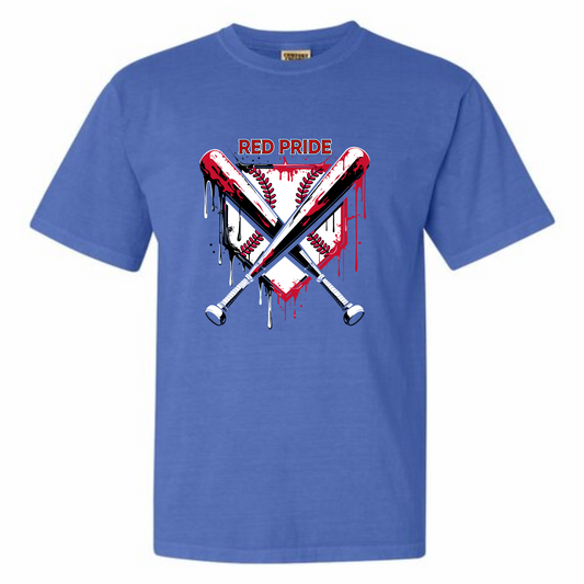 Red Pride Drip Adult Tee