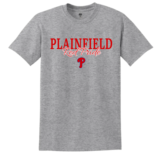 Plainfield Red Pride Baseball Youth Tee