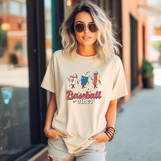 Retro Baseball Vibes Tee