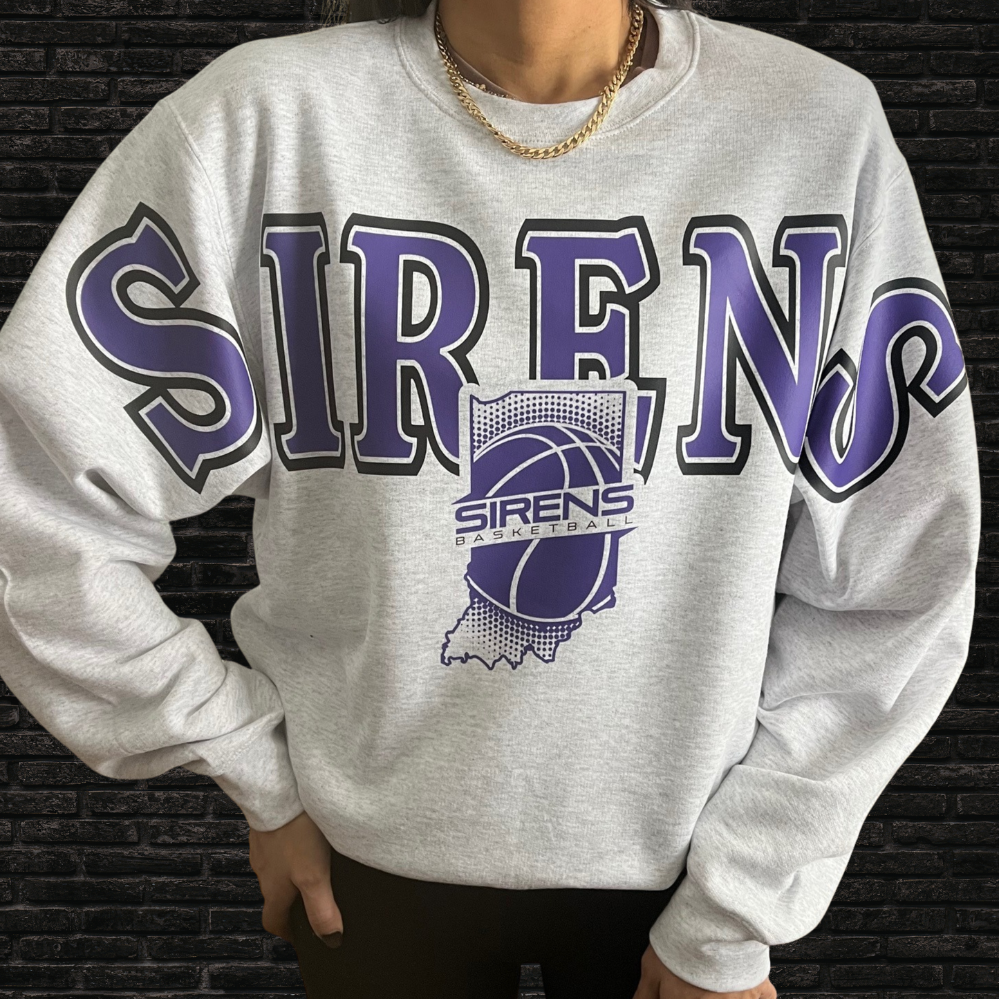 Indiana Sirens Basketball Throwback Crew