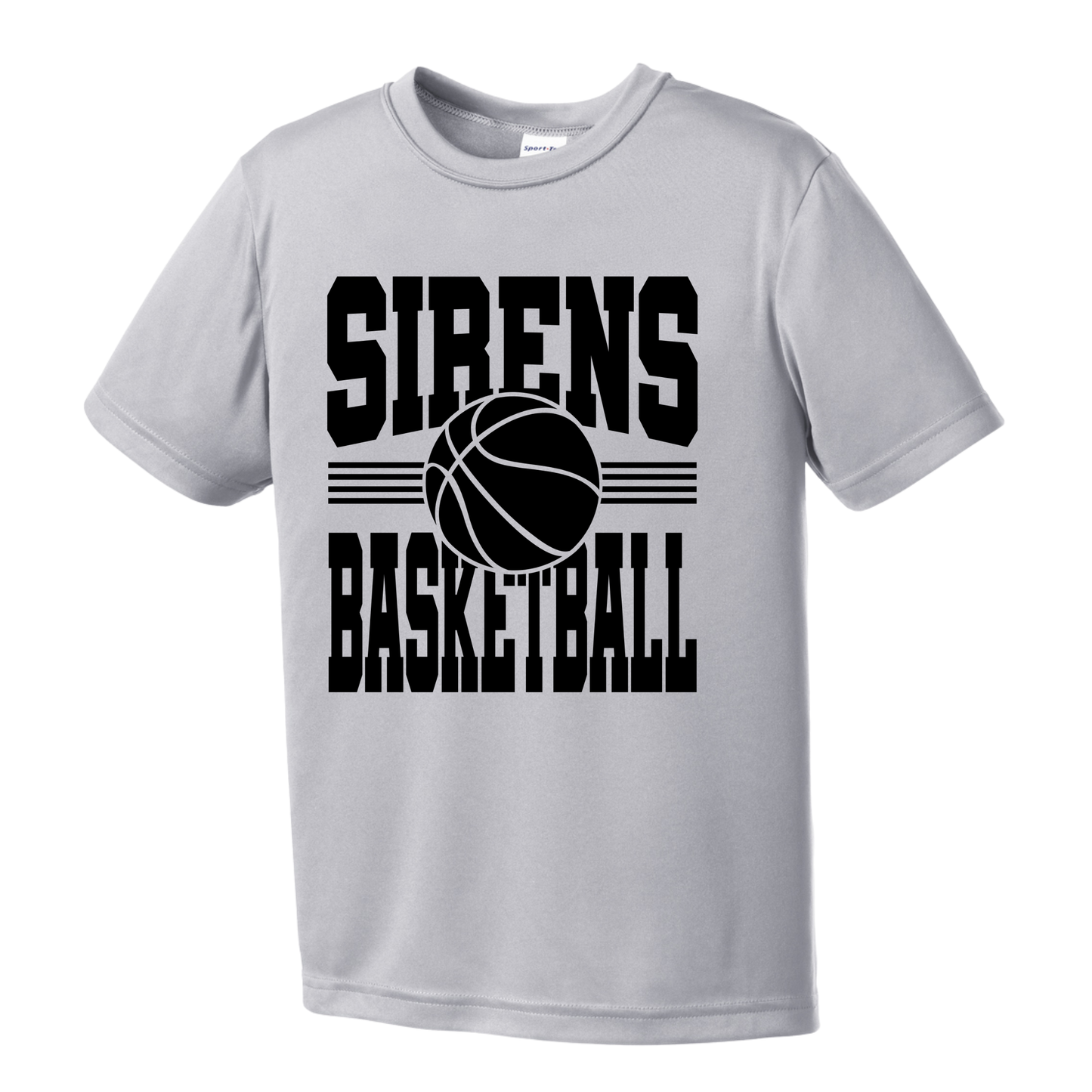 Sirens Basketball Ash Adult Tee