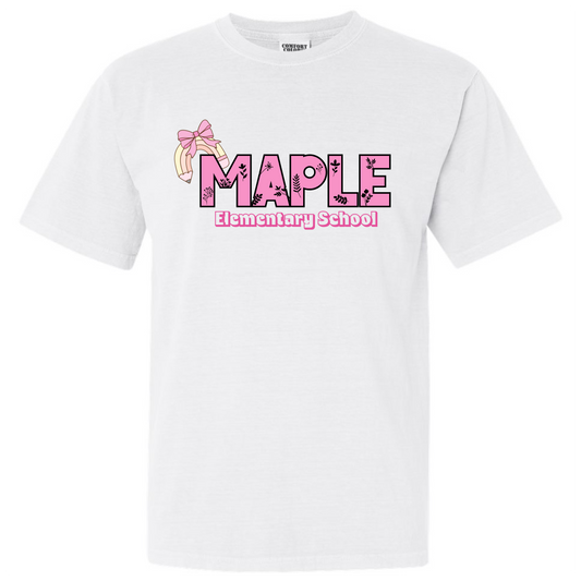 Pink Maple Youth Tee