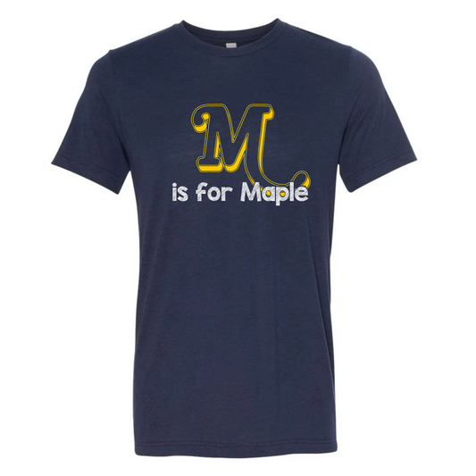 M is for Maple Basic Adult Tee