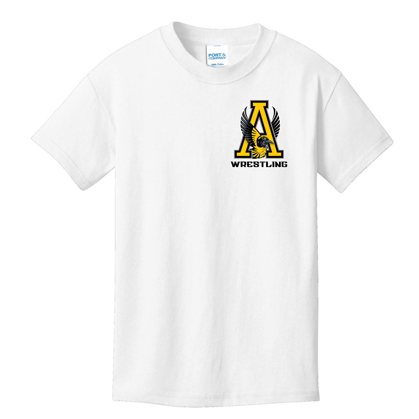 Avon Wrestling Pocket Logo Cotton Tee