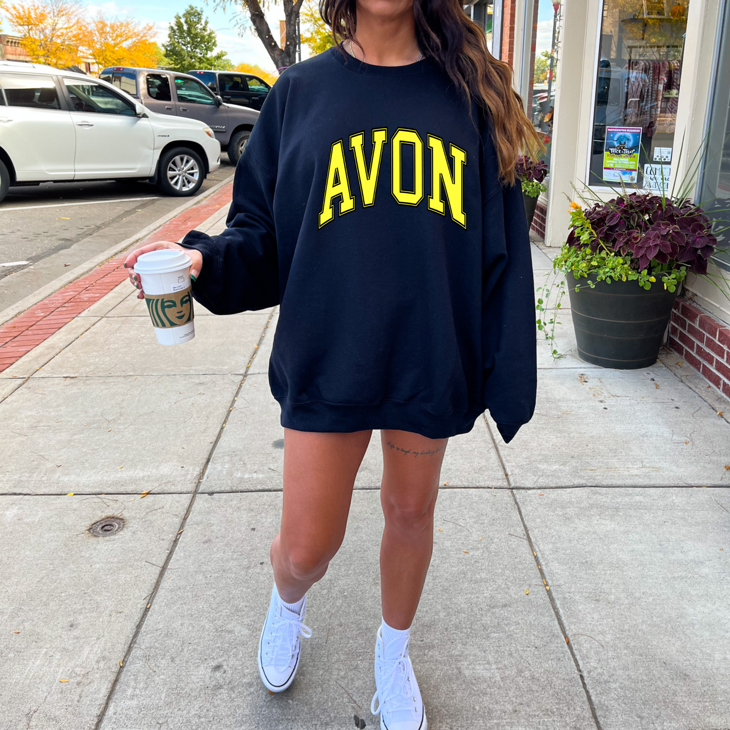 Avon Varsity Adult Sweatshirt (black)