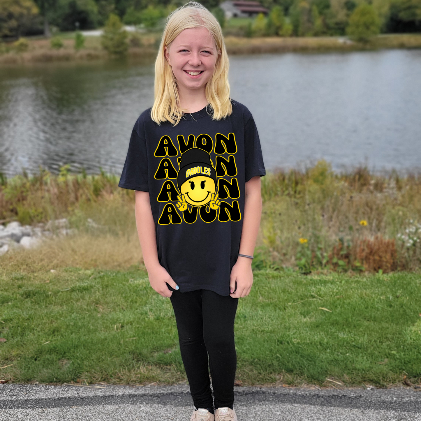 Avon Smiley Tee, Youth (w/ lashes)