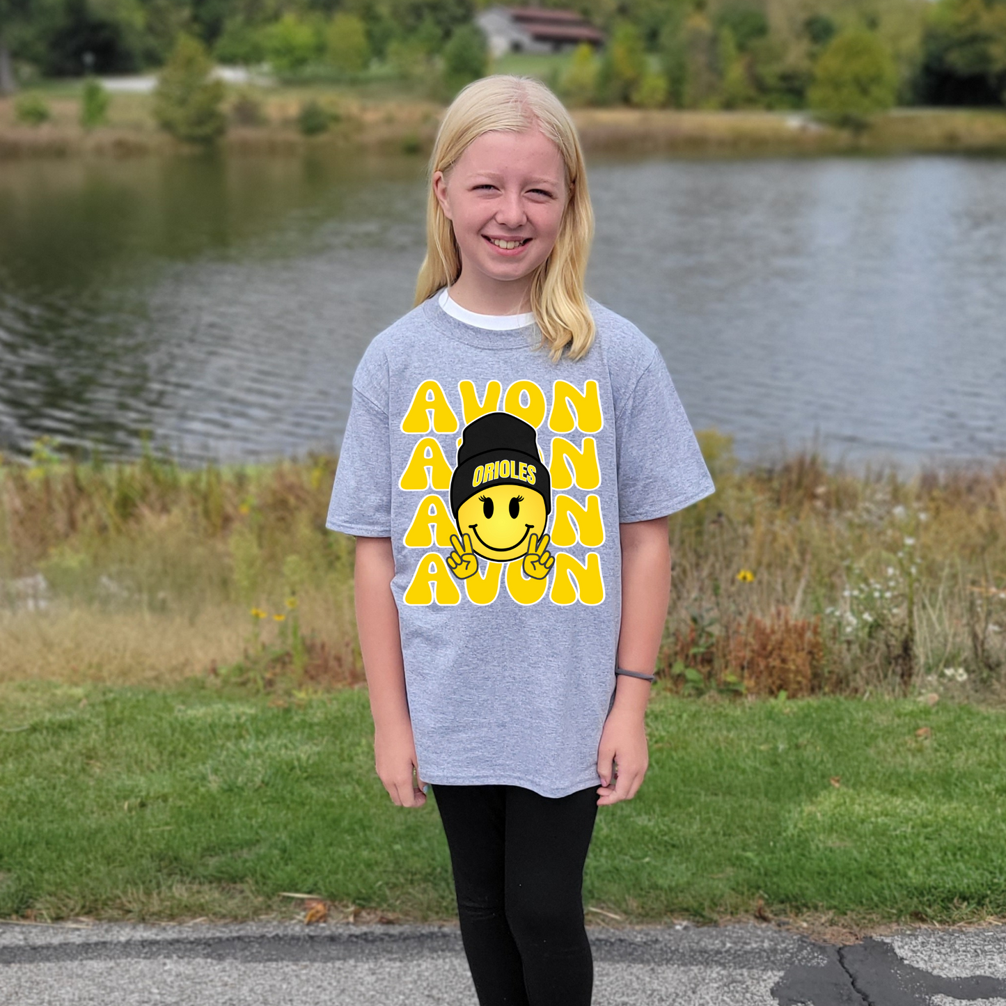 Avon Smiley Tee, Youth (w/ lashes)