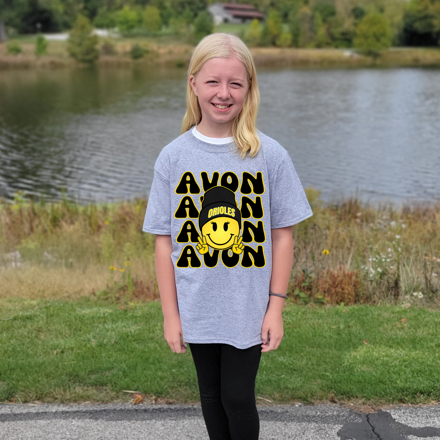 Avon Smiley Tee, Youth (w/ lashes)