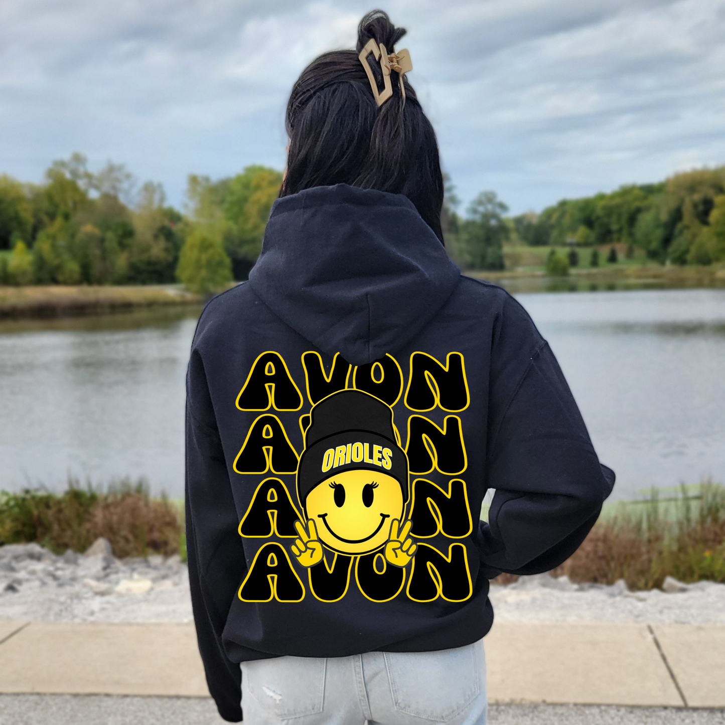 Avon Smiley Hoodie (w/ lashes)